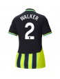 Manchester City Kyle Walker #2 Replika Borta Kläder Dam 2024-25 Kortärmad